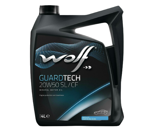 Моторное масло Wolf GuardTech 20W-50 SL/CF, 4л 
